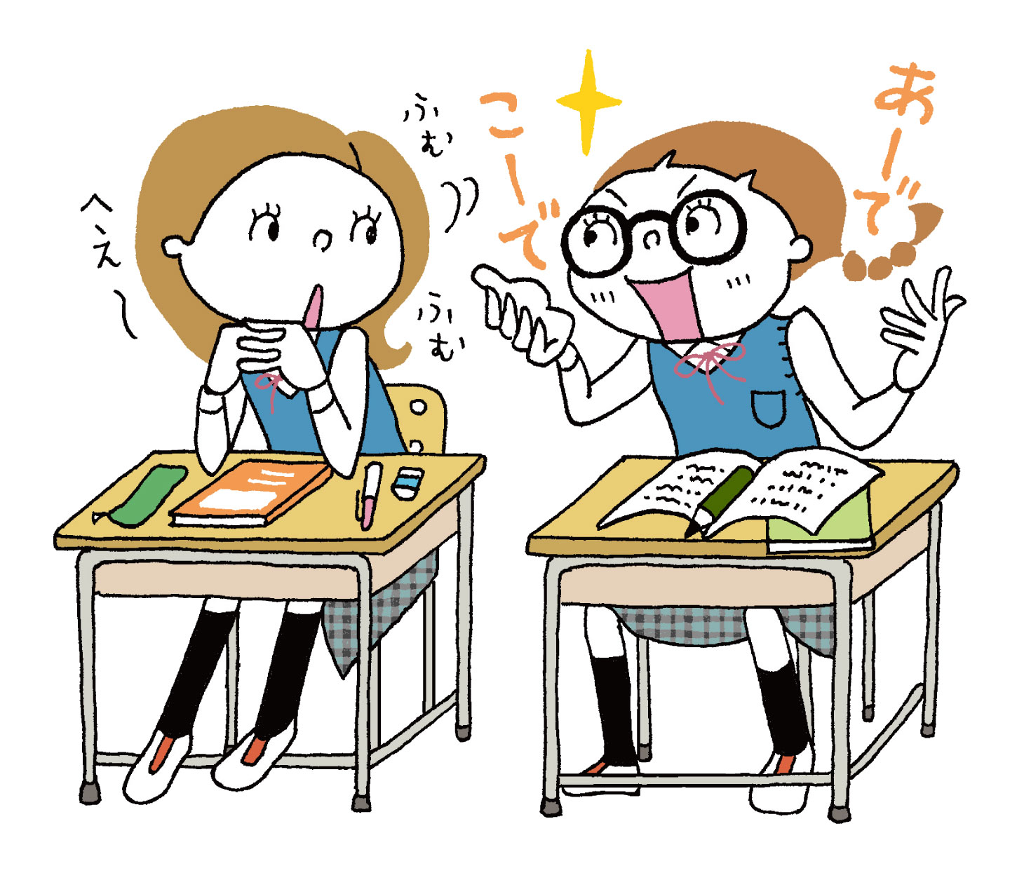 覚えたことを人に説明して定着させる場面（教える・共有する）