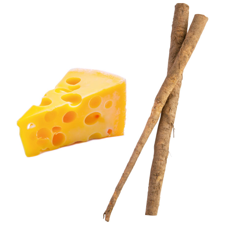 チーズとごぼう