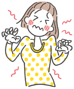 掻かずにいられないほどかゆい!