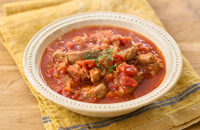 豚ヒレ肉のトマト煮